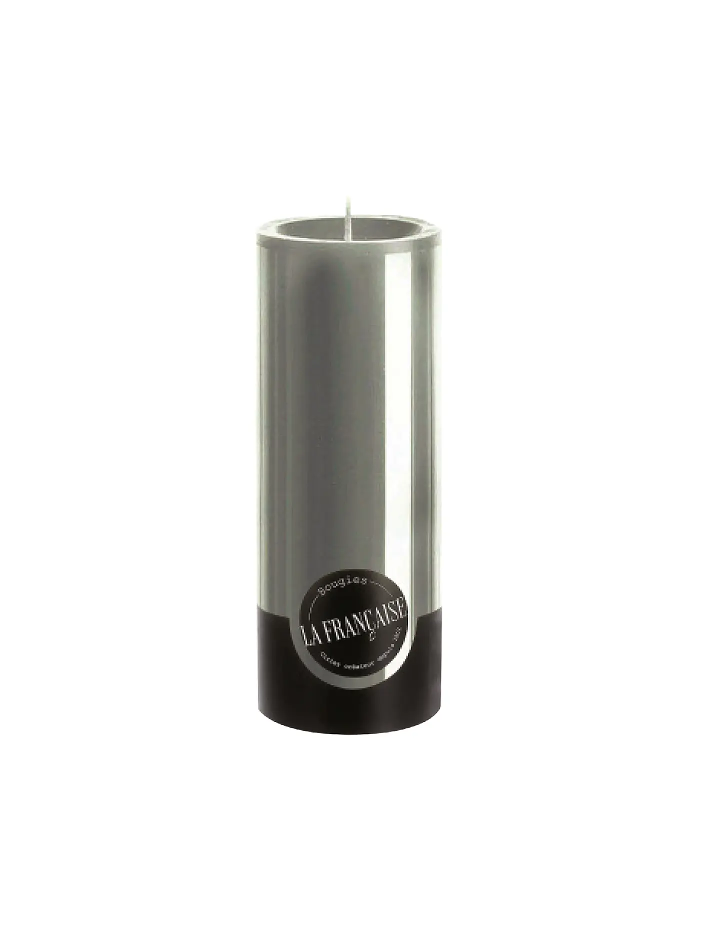 BOUGIES LA FRANCAISE | Stumpenkerze COLORAMA 20x8cm blanc | grau